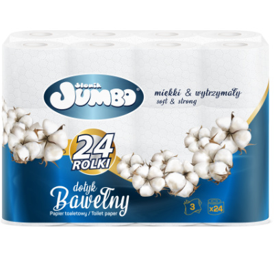 Toilet paper Słonik Jumbo Cotton Family Pack 24 rolls